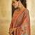 Orange digital print jacquard salwar