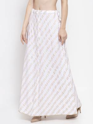 Off-white printed rayon skirts 3