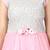 Pink plain polyester kids-girl-gowns