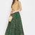 Green embroidered silk skirts