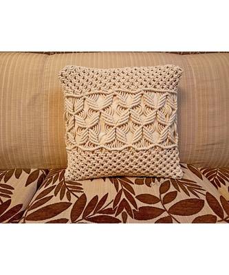 JUTE Cushion Cover | Design 2 | 20 Inches | Pack of 1 5