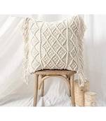 JUTE Cushion Cover | Design 1 | 16x16 | Pack of 1