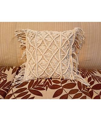JUTE Cushion Cover | Design 1 | 16x16 | Pack of 1 2