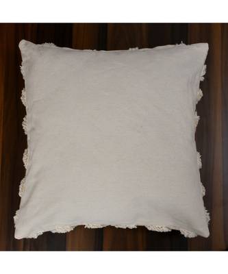 Cotton Canvas Tufted Cushion Cover  Diamond  16 Inches  Pack of 1 3