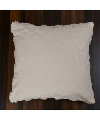 Cotton Canvas tufted Cushion Cover  Zigzag  18x18 Inches  Pack of 1 3