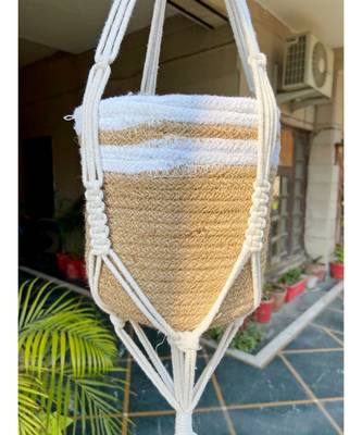 JUTE Plant Hanger  2-Tier  Ring  Pack of 1 5