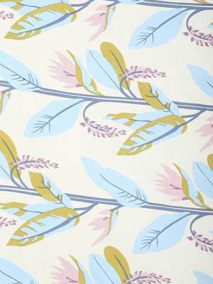 LEMON FLORAL 210 TC Cotton 1 King Bedsheet with 2 Pillow Covers 3