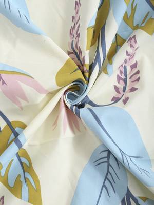 LEMON FLORAL 210 TC Cotton 1 King Bedsheet with 2 Pillow Covers 4