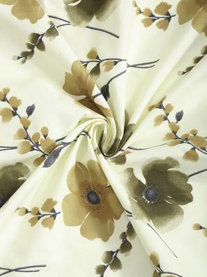 lemon FLORAL 210 TC Cotton 1 King Bedsheet with 2 Pillow Covers 4