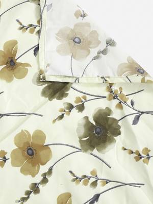 lemon FLORAL 210 TC Cotton 1 King Bedsheet with 2 Pillow Covers 5