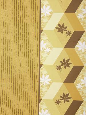 yellow PRINTED 330 TC Cotton 1 King Bedsheet with 2 Pillow Covers 3