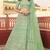 Light green sequins resham embroidered organza Semi Stitched Lehenga