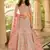 Dark-cream sequins art silk semi stitched lehenga