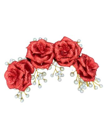 Maroon metallic Hair Comb 3