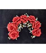 Maroon metallic Hair Comb