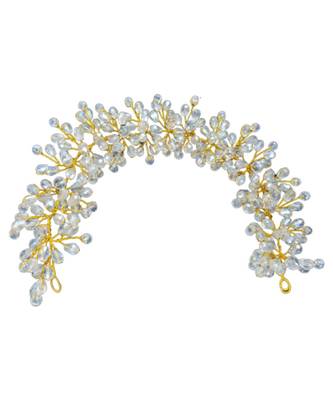 White metallic Hair Comb 3