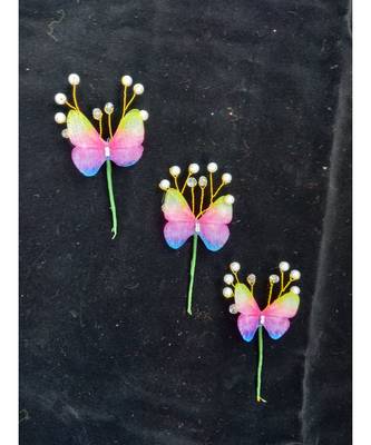 Multicolor metallic Hair Pins Butterfly 1