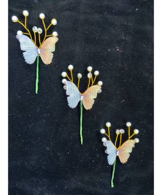 Multicolor metallic Hair Pins Butterfly 1