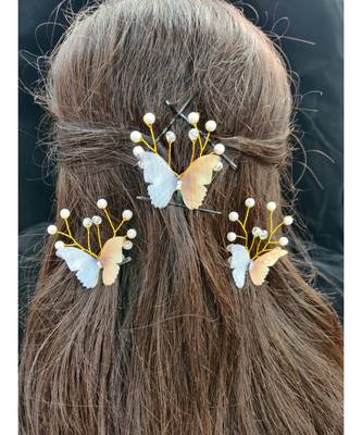 Multicolor metallic Hair Pins Butterfly 2