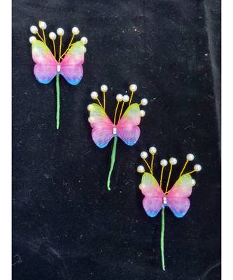 Multicolor metallic Hair Pins Butterfly 1