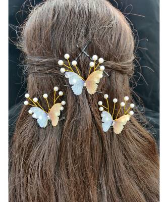 Multicolor metallic Hair Pins Butterfly 2