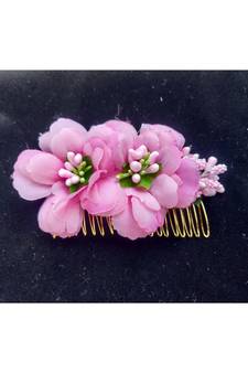 Pink metallic Hair Comb
