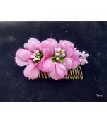 Pink metallic Hair Comb