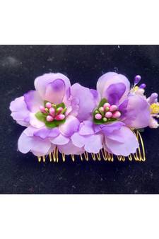 Blue metallic Hair Comb