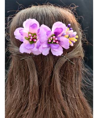 Blue metallic Hair Comb 2