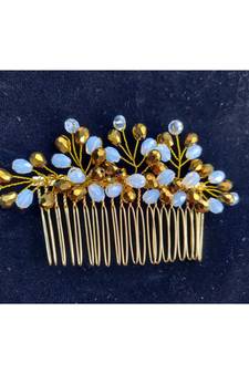 Gold metallic Hair Comb