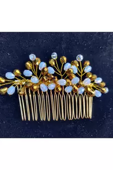 Gold metallic Hair Comb