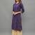 Ethnava Women's Lucknowi Chikankari Hand Embroidered Voile Cotton Straight Kurta