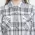 Zang zip check print tie- knot women dress