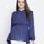 Alived bold blue stunning women top