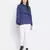 Alived bold blue stunning women top