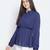 Alived bold blue stunning women top
