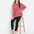 Porbled Bold peach gleaming women top