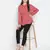 Porbled Bold peach gleaming women top