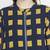 Upside down check print women bomber jacket