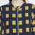 Upside down check print women bomber jacket