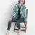 Sea shell animal print women bomber jacket