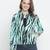 Sea shell animal print women bomber jacket
