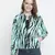 Sea shell animal print women bomber jacket