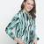 Sea shell animal print women bomber jacket