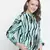 Sea shell animal print women bomber jacket