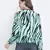 Sea shell animal print women bomber jacket