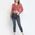Luminious Orange printed women crop top