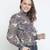 Karalin tropical print smocking women top