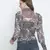 Karalin tropical print smocking women top