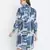 Atlante blue tropical print women dress